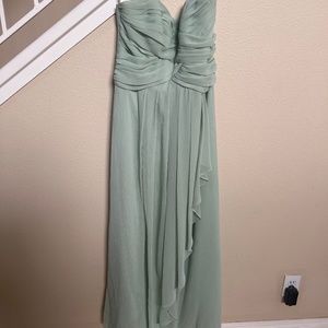 Bridesmaid sage dress